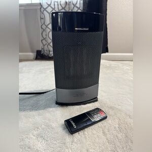 Lasko Ellipse Ceramic Tabletop Heater for Home with Tip-Over Switch Child Lock